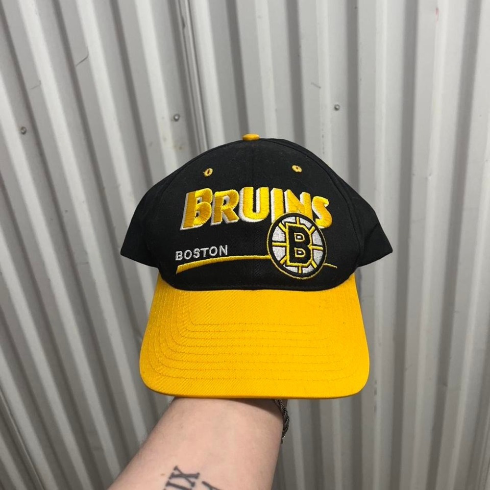 Vintage‎ 90s Boston bruins twins enterprise snap back hat
